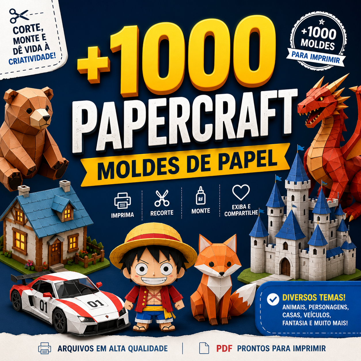 Papercraft Moldes de papel